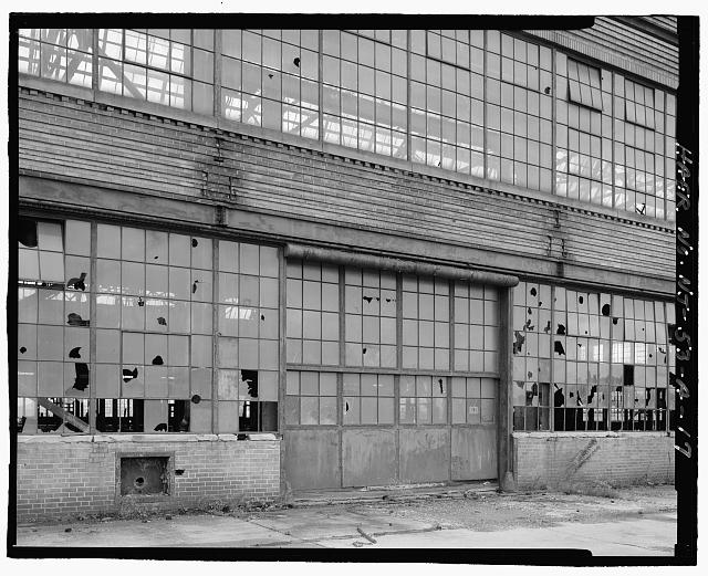 Ford Edgewater Assembly Plant EXPORT CRANEWAY FACADE DETAIL, BAY 53, TO NORTHEAST
