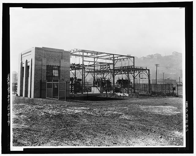 Ford Edgewater Assembly Plant Electric Substation View to Southwest 1940