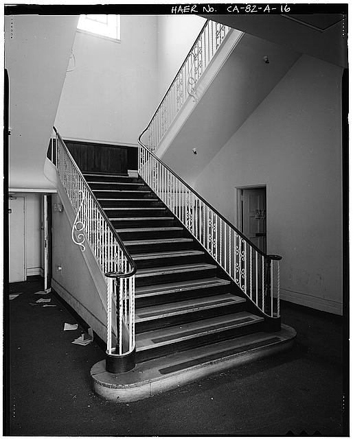 Ford Long Beach Assembly Plant STAIRCASE, LOBBY OF ADMINISTRATIVE OFFICES. VIEW TO SOUTHEAST. 