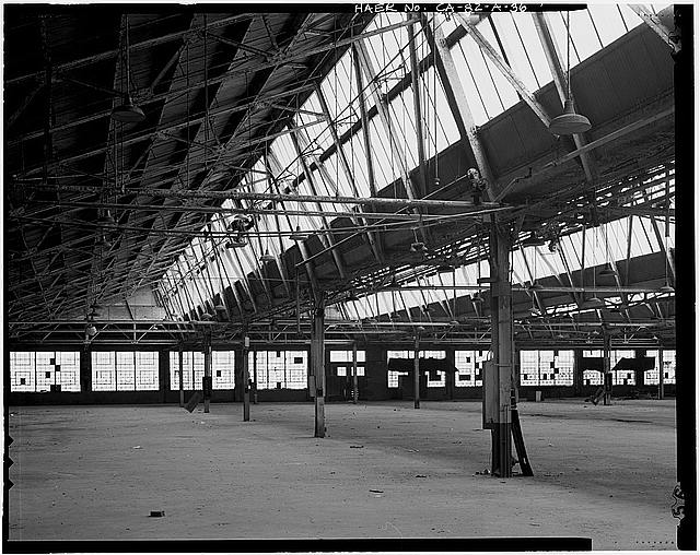 Ford Long Beach Assembly Plant ASSEMBLY LINE AREA FROM NEAR INTERIOR LOADING DOCK. VIEW TO WEST