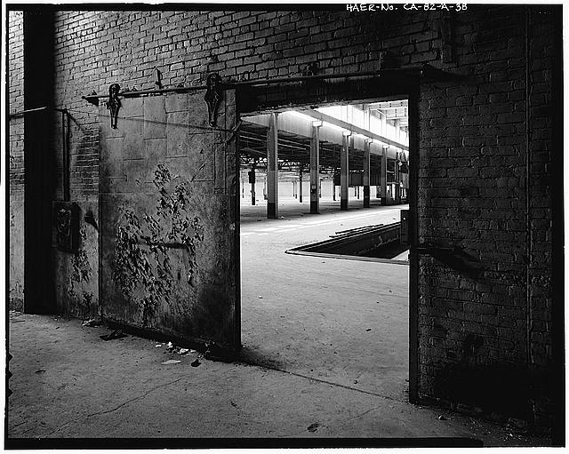 Ford Long Beach Assembly Plant FIRE DOOR ENTRANCE TO BOILER ROOM. VIEW TO NORTHWEST. 
