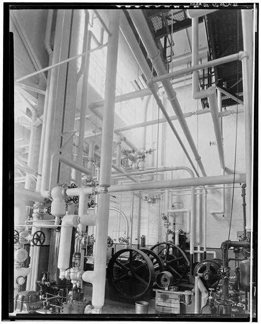 Ford Long Beach Assembly Plant Mar 27, 1931, INTERIOR-WAREHOUSE, SOUTH END,INTERIOR OF THE BOILER ROOM 