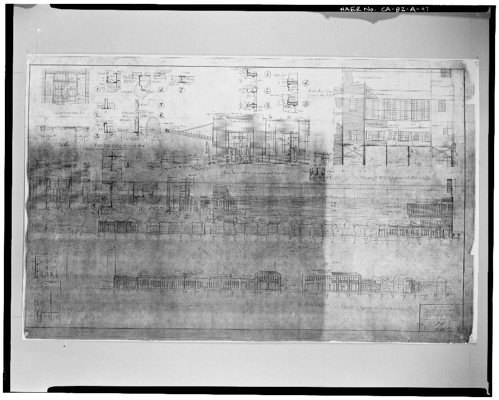 1927, ASSEMBLY BUILDING; FORD MOTOR COMPANY; ELEVATIONS AND DOOR DETAILS