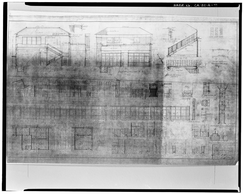 1929, ASSEMBLY BUILDING; FORD MOTOR COMPANY; OFFICE SECTIONS AND DETAILS