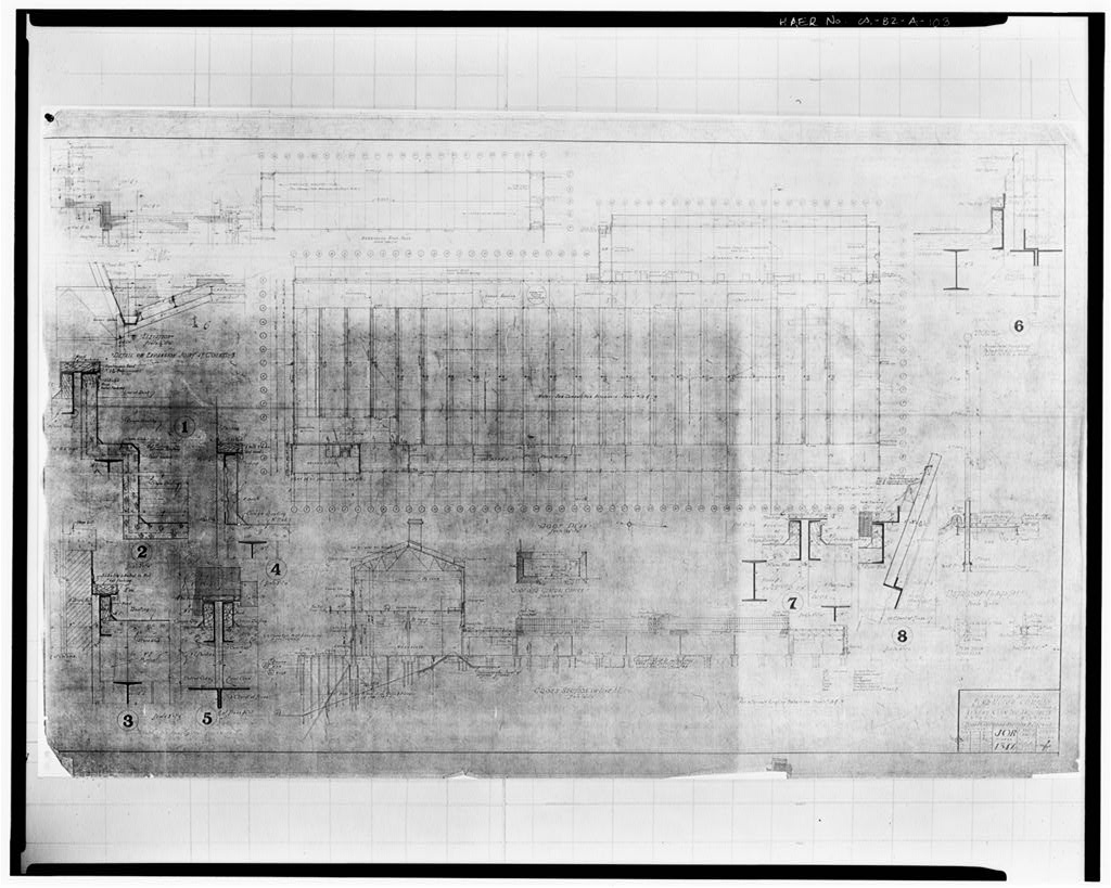 1927/1929, ASSEMBLY BUILDING; FORD MOTOR COMPANY; ROOF PLAN CROSS SECTION AND DETAIL 