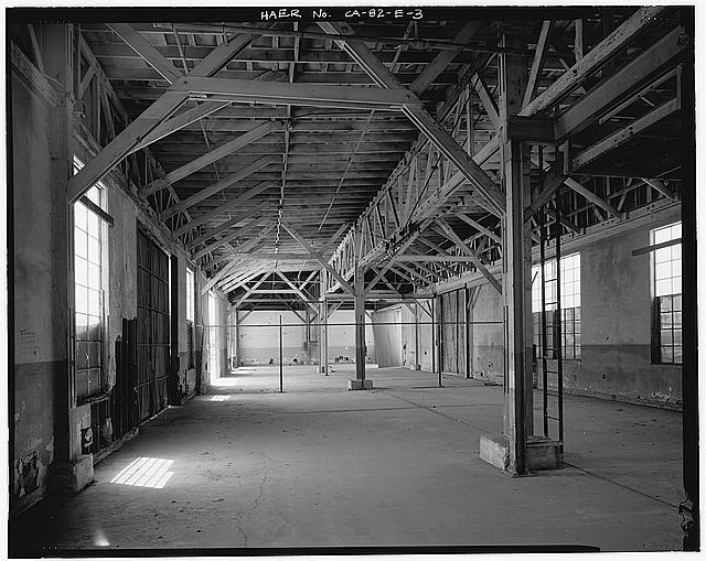 Ford Long Beach Assembly Plant SHED D INTERIOR, LOOKING SOUTH. 
