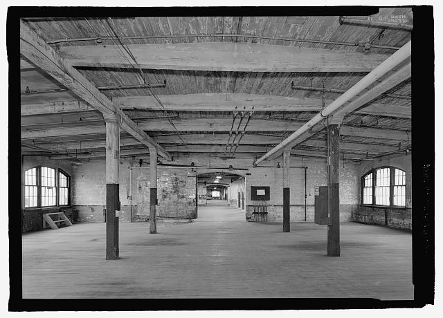 Ford Piquette Avenue Plant Second floor interior, Ford engine cutaway and mill construction.