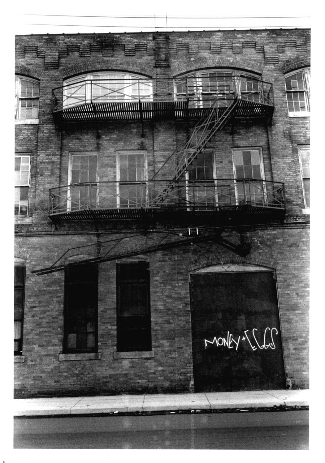 Ford Piquette Avenue Plant East Facade, detail of fire escape