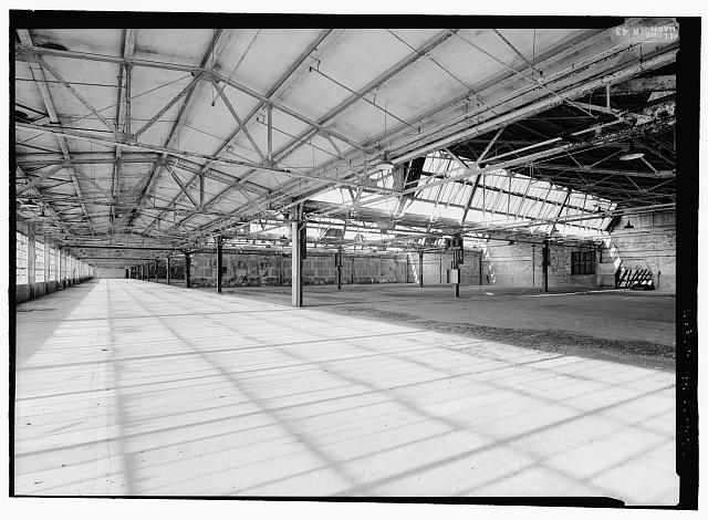 Ford Richmond Assembly Plant VIEW TO NORTHEAST OF SECOND-FLOOR ASSEMBLY AREA FROM NEAR SOUTHWEST WEST. NOTE DIFFERENCE IN ROOF STRUCTURE BETWEEN SAWTOOTH SKYLIGHTS OVER MOST OF THE SECOND FLOOR (RIGHT) AND THE PORTION OF THE ROOF RUNNING ALONG THE WEST EDGE OF THE BUILDING (LEFT).