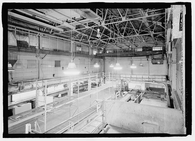 Ford River Rouge Plant B Building SOUTHERN END OF ASSEMBLY PLANT, FINAL ASSEMBLY ZONE.  WWI EAGLE BOAT OPERATION TOOK PLACE HERE. LOOKING SE (130 DEGREES). 