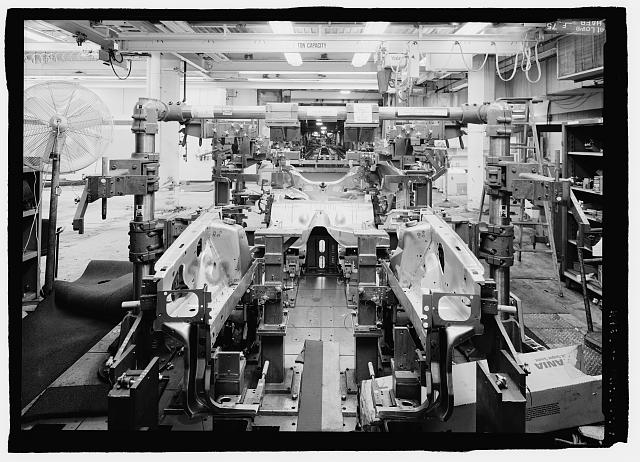 Ford River Rouge Plant B Building CMM LAYOUT ROOM MACHINERY, X9, COLUMN 71 ON FIRST FLOOR.