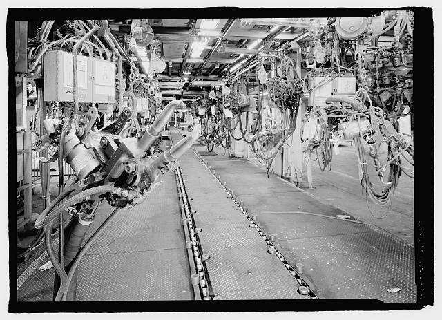 Ford River Rouge Plant B Building MANUAL WELD PICK UP LINE SHOWN IN NW CORNER OF SCHEMATIC IN PHOTO ABOVE.