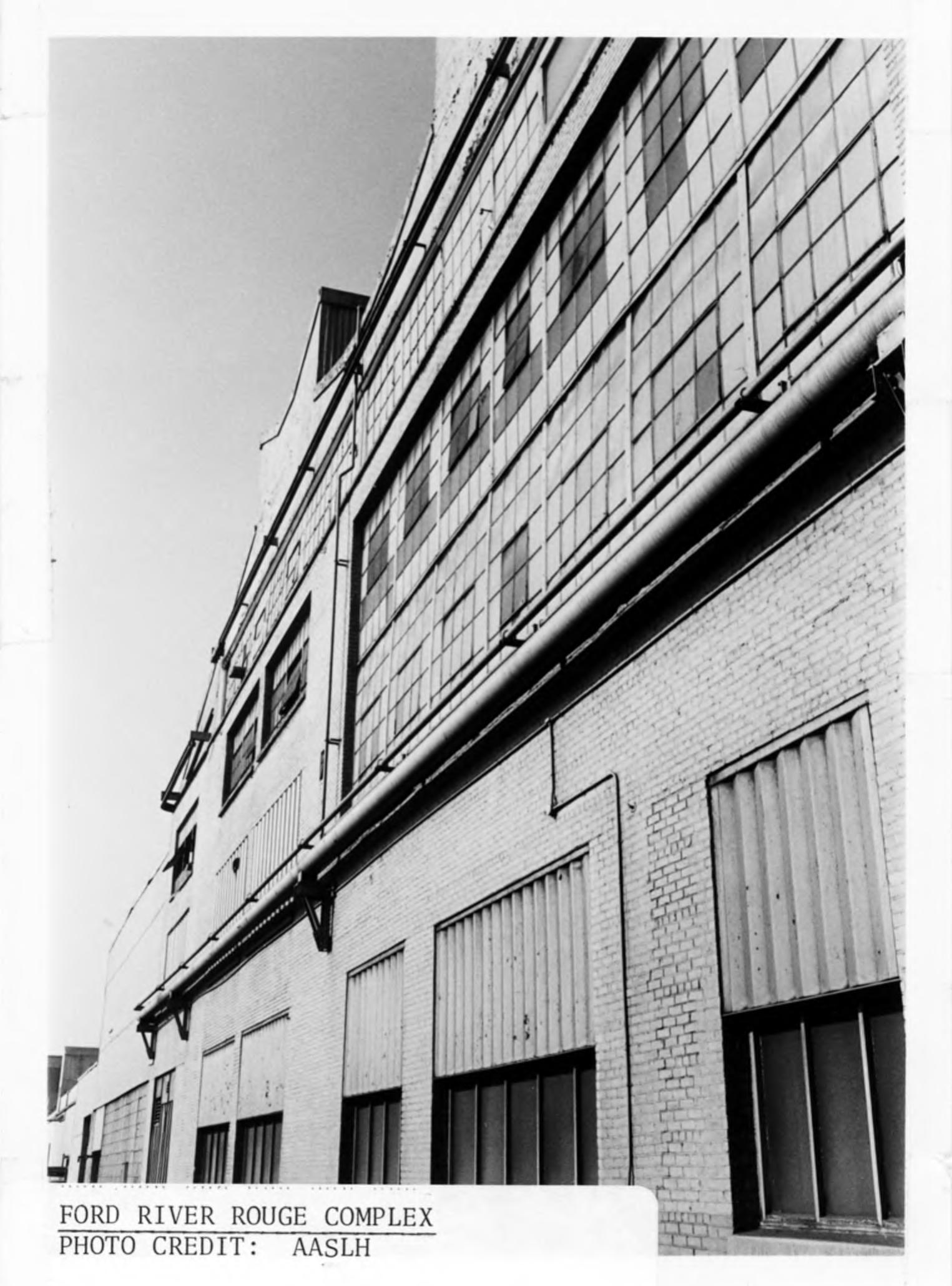 Ford River Rouge plant building B View from South showing south end of plant