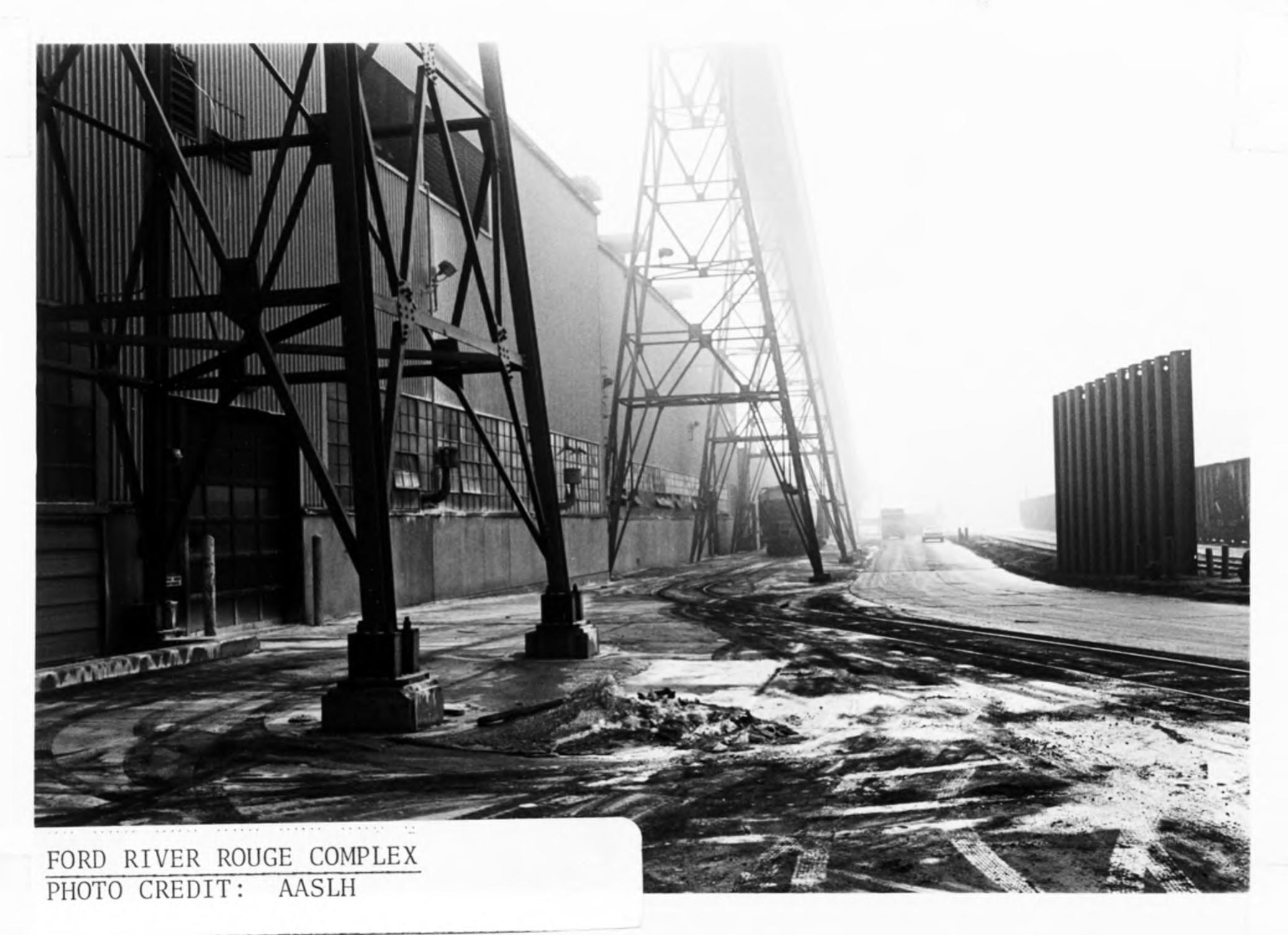 Ford River Rouge Plant View from west, showing west facade of Glass Plant