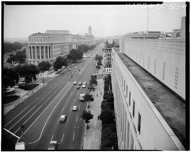 Ford Building Washington DC VIEW FROM ROOF LOOKING WEST