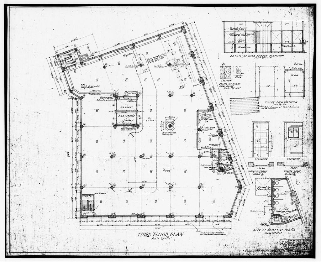 Ford Building Washington DC Building Plans THIRD FLOOR PLAN 